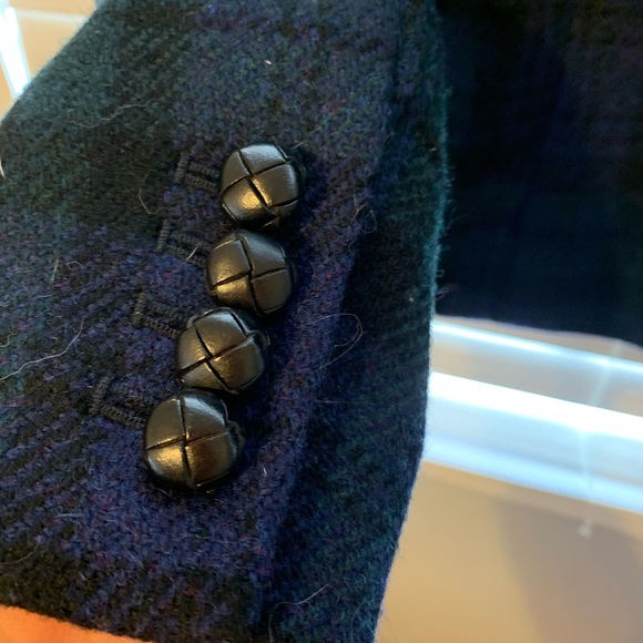 J.Crew schoolboy blazer wool blue plaid sz 0 EUC - Picture 6 of 6